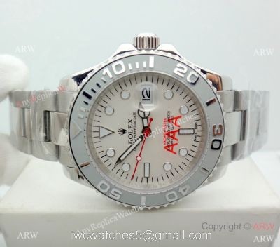 SS Yacht-master Gray Bezel Silver Face Mens watch 40mm