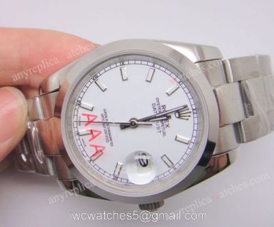 Rolex Oyster Band Silver Face Datejust Replica Watch