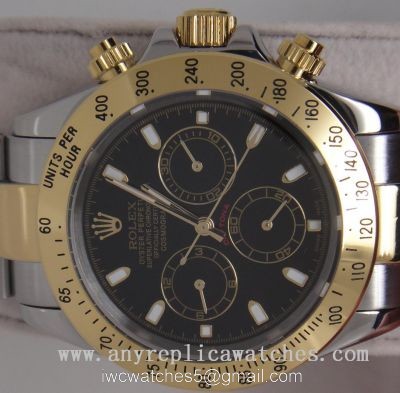 High Quality Rolex Daytona Watch 2-Tone Black Face 40mm