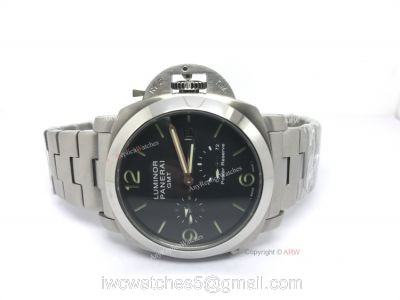Luminor Panerai GMT Stainless Steel 72 Power Reserve Movement 44mm Watch