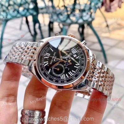 New Patek Philippe Grand Complication Chrono Watch 2 Tone Rose Gold