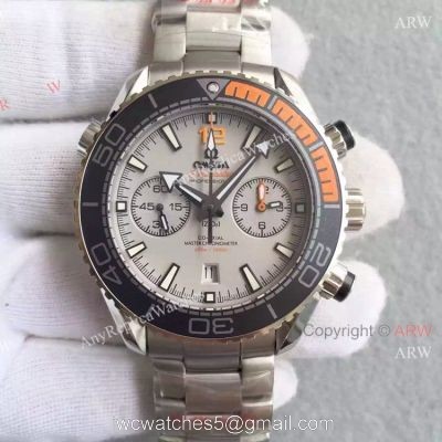 (OM)Swiss Copy Omega Seamaster 600m  Planet Ocean Master Gray Chronograph Watch