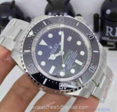 NEW UPGRADED Swiss ETA2836 Rolex Deepsea Blue Replica Watch  Noob V7