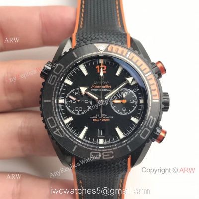 (OM)Replica Omega Seamaster Planet Ocean 600m Master Watch Black Case
