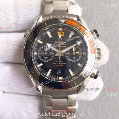 (OM)Swiss Replica Omega Seamaster 600m Master Black Orange Bezel Watch