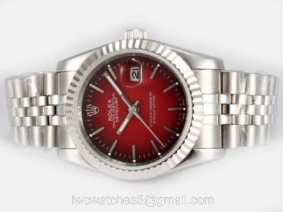 Replica Red Face Rolex Datejust Watch Stainless Steel Jubilee