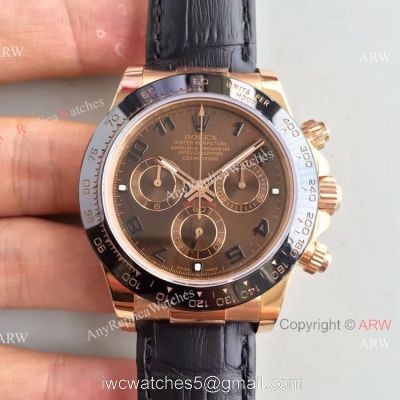Highest Quality Rolex Valjoux 7750 Daytona Chocolate Replica Watch