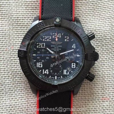 Breitling Avenger Hurricane military Replica Watch Red/Black Rubber Strap