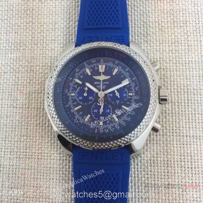Fake BREITLING Bentley Motors T SS Blue Dial Rubber Watch