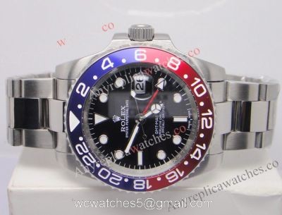 Newest Grade Rolex Gmt-Master Ii Red / Blue Ceramic Looking Bezel Watch