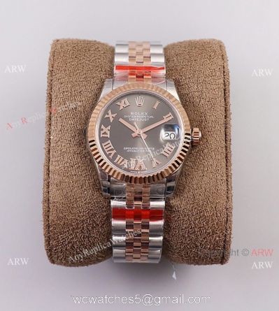 (TWF) New Rolex Datejust 31 Rhodium Diamond Dial Swiss Replica Watch