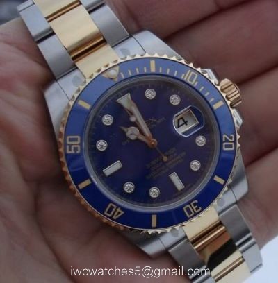 Rolex 2-Tone Blue Submariner Diamond Marker Copy watch