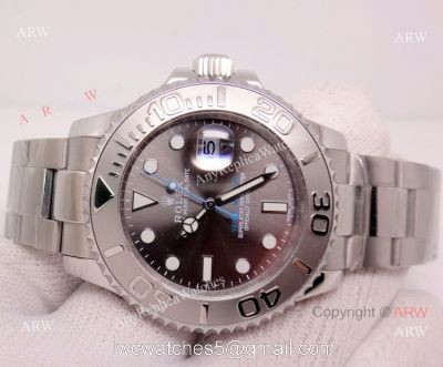 Rolex YACHT-MASTER 116622 RHODIUM GREY DIAL / BLUE ACCENTS