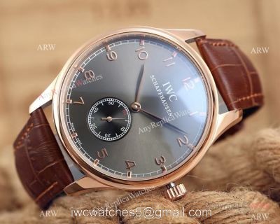 IWC Portuguese 8 Days Rose gold Ardoise Dial Replica IWC Watch