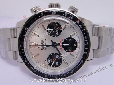 New Upgrade Replica Rolex Daytona Paul Newman 7750 Silver Chronograph Watch