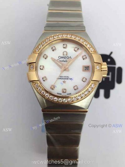 Replica Swiss Omega Constellation Watch Diamond Dial