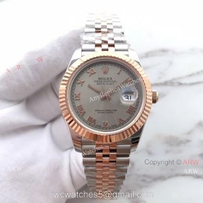 (EW) Rolex Datejust II ETA3255 Grey Roman Dial Watch / Best AAA Replica Watches China
