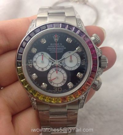 Swiss Rolex Daytona Rainbow Replica Watch 40mm 7750 Movement
