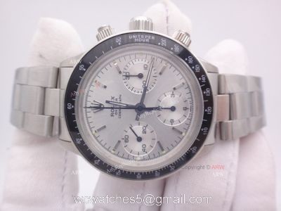 Replica Rolex Vintage Paul Newman Daytona 7750 Silver Dial Watch New Upgrade