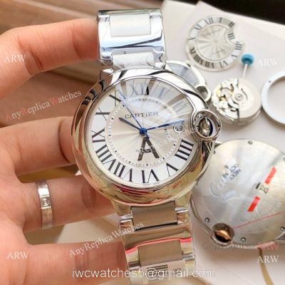 Copy Cartier Ballon Bleu 8215 Automatic Watch Stainless Steel 42mm