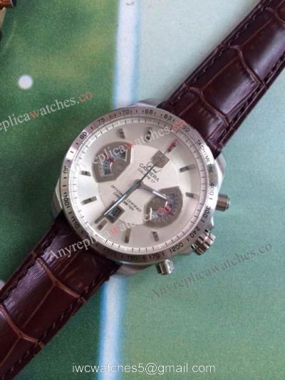 Tag Heuer Grand Carrera Calibre 17 RS3 Brown Leather Band Replica Watches