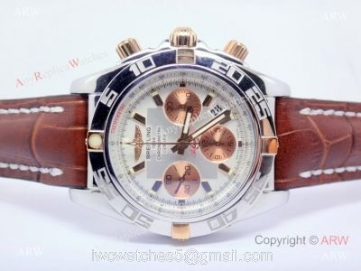 Replica Breitling Chronomat Swiss watch Rose gold subdial