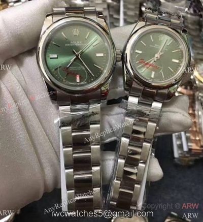 Replica Rolex Oyster Perpetual New Green Dial Stainless Steel Watch 31mm or 36mm