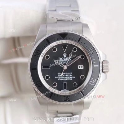 High Quality Rolex Sea Dweller Deepsea Replica Watches  Black Dial 44MM