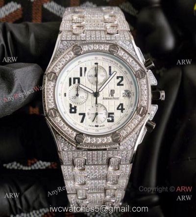 Buy Replica Audemars Piguet Iced Out Royal Oak Offshore Watch 44mm