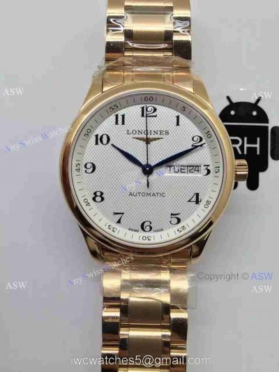 Copy Swiss Longines Master Collection Watch Chronograph Yellow Gold