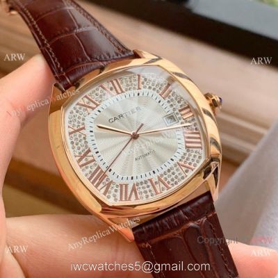 Swiss Quality Cartier Drive De Rose Gold Asia 8215 Watch