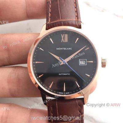 Swiss Quality Montblanc Meisterstuck Watch Swiss 9015 Rose Gold 40mm