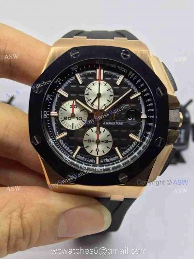 Swiss Audemars Piguet Royal Oak Offshore EARRICHELLO Replica Watch ROSE GOLD