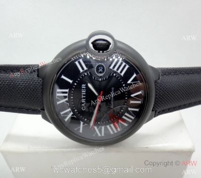 Cartier Ballon Bleu Black ADLC Case Wristwatch  Newest Replica