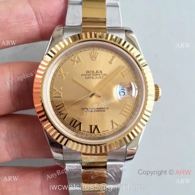 Copy Rolex Datejust II 2-Tone Gold Roman Watch  Buy Replica Watches