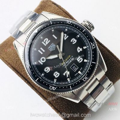 Grade 1A TAG Heuer Autavia Stainless Steel Gray Dial Watch Swiss 2836