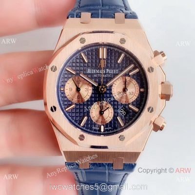 BF Factory Audemars Piguet Royal Oak 26331or Copy Watch Rose Gold Blue Face