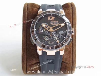 Swiss Grade Replica Ulysse Nardin El Toro Rose Gold Rubber Watch