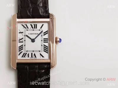 Best Replica Cartier Tank Louis Rose Gold Case Watch  Swiss Grade 1