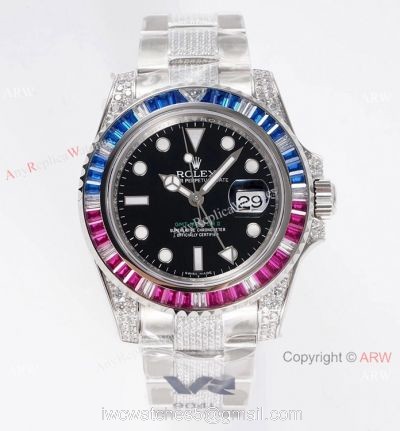 Swiss 1:1 VR Factory &8216;MAX Rolex GMT-Master II 116759 Saru Watch Diamond Band