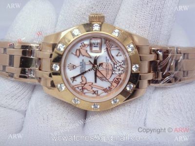 NEW Rolex Datejust Special Edition Rose Gold Masterpiece 28mm Ladies