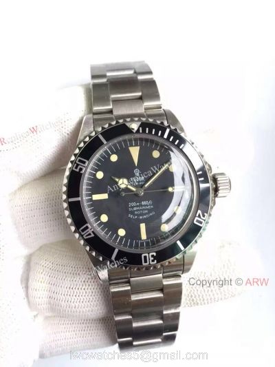 Replica Tudor Vintage Submariner Rotor Stainless Steel Mens Watch