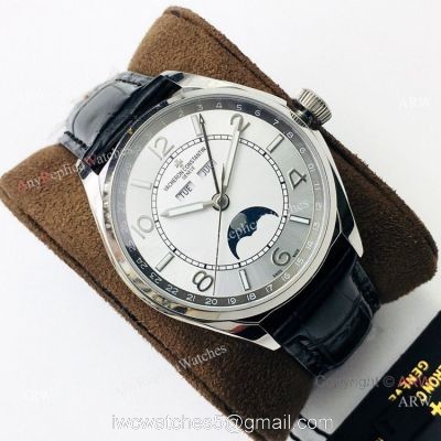 Grade 1A Copy Vacheron Constantin Fiftysix 2460QCL Watch Silver Dial 40mm