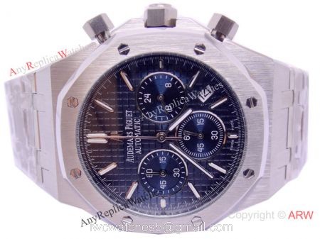 Fake Audemars Piguet For Sale   Royal Oak Chronograph Blue Face Watch