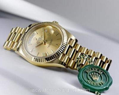 New High Quality Replica Rolex Day-Date President Band Gold Dial 40mm Watch