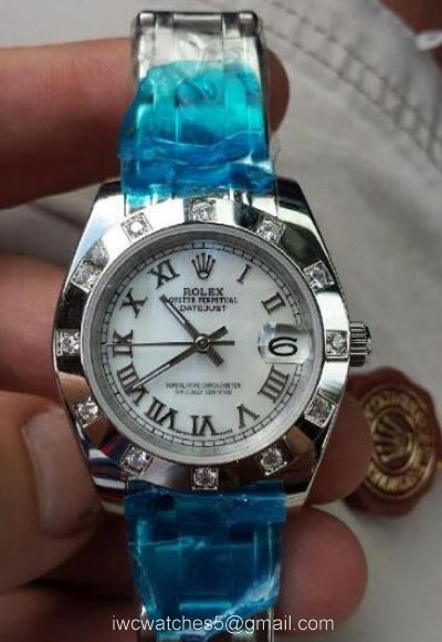 Ladies Rolex Masterpiece Datejust Watch / White MOP Roman Dial