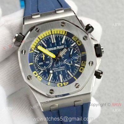 Audemars Piguet Royal Oak Offshore 42mm Watches SS Blue Dial