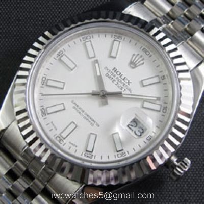 Clone Swiss ETA2836 Rolex Datejust II Replica Watch White Face  Asian Swiss ETA