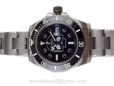 High Quality Rolex Submariner Date Black Ceramic Watch: Rolex Skull Watch