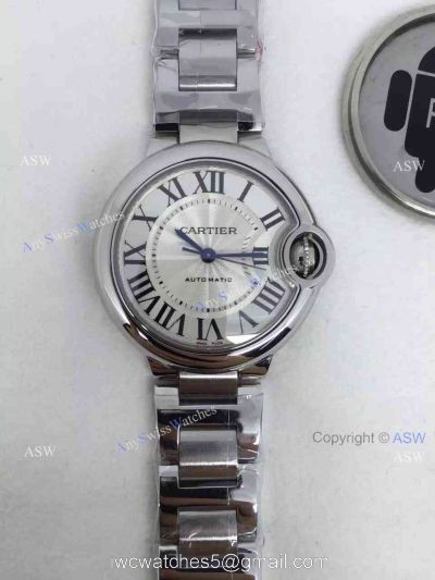 Replica Swiss Cartier Ballon Bleu Ladies Watch Stainless Steel